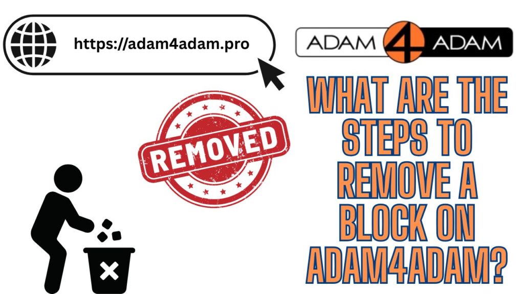 What are the steps to remove a block on Adam4Adam?
